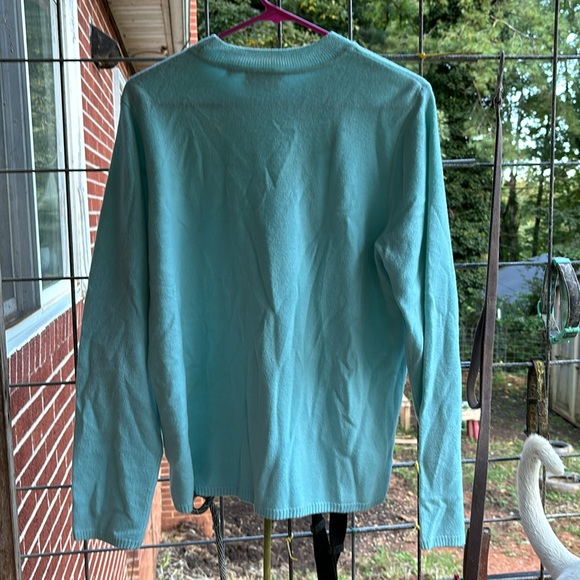 Kim Rogers Crew Neck Blue Long Sleeves Acrylic Sweater Ribbed Women’s Large L - Picture 8 of 15
